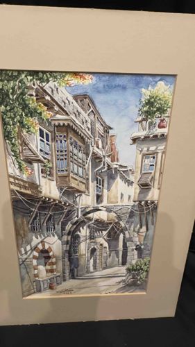 Old Damascus Street Scene by Asal Khayyat