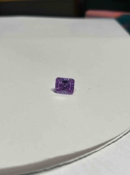 Loose Purple Cushion-Cut Diamond