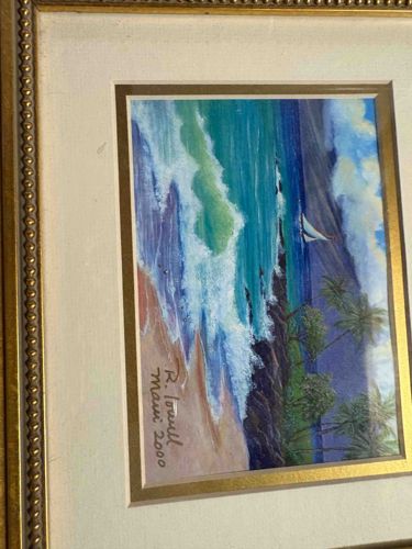 R. Lowell 'Maui 2000' Seascape Painting