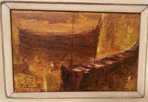 Impressionist Nautical Seascape by L. Spinelli (1976)