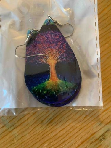 Tree of Life Teardrop Earrings