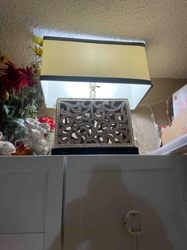 Ornate Rectangular Table Lamp