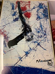 Abstract Expressionist Painting by M. Eruzione, 1980