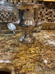 Silver Plate Ice Bucket with British Royal Crest