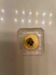 Gold Coin in Protective Holder (Queen Elizabeth II Effigy)