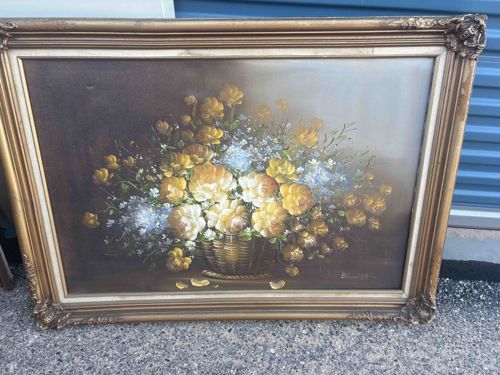 Floral Still Life Oil Painting by 'BUCHER'