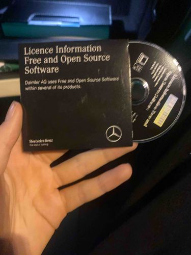 Mercedes-Benz Free and Open Source Software Information Disc and Sleeve