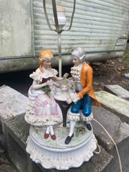 Porcelain Figural Table Lamp (Courting Couple)