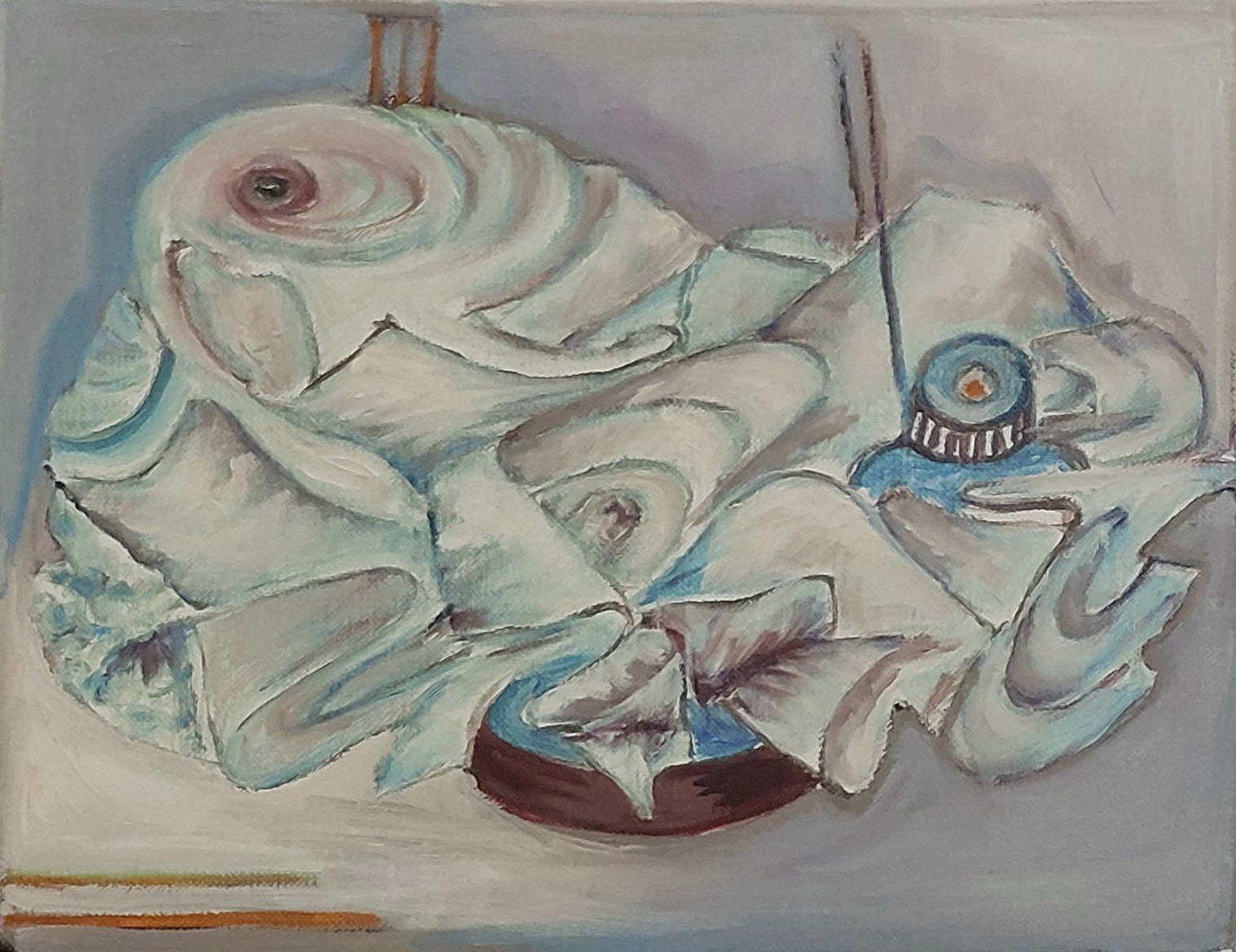 Submitted photo of Abstract oil painting on hardboard