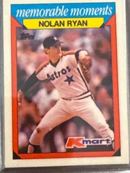 1988 Topps Kmart 'Memorable Moments' Nolan Ryan Baseball Card