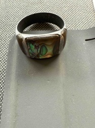 Abalone and Mixed Material Inlay Ring