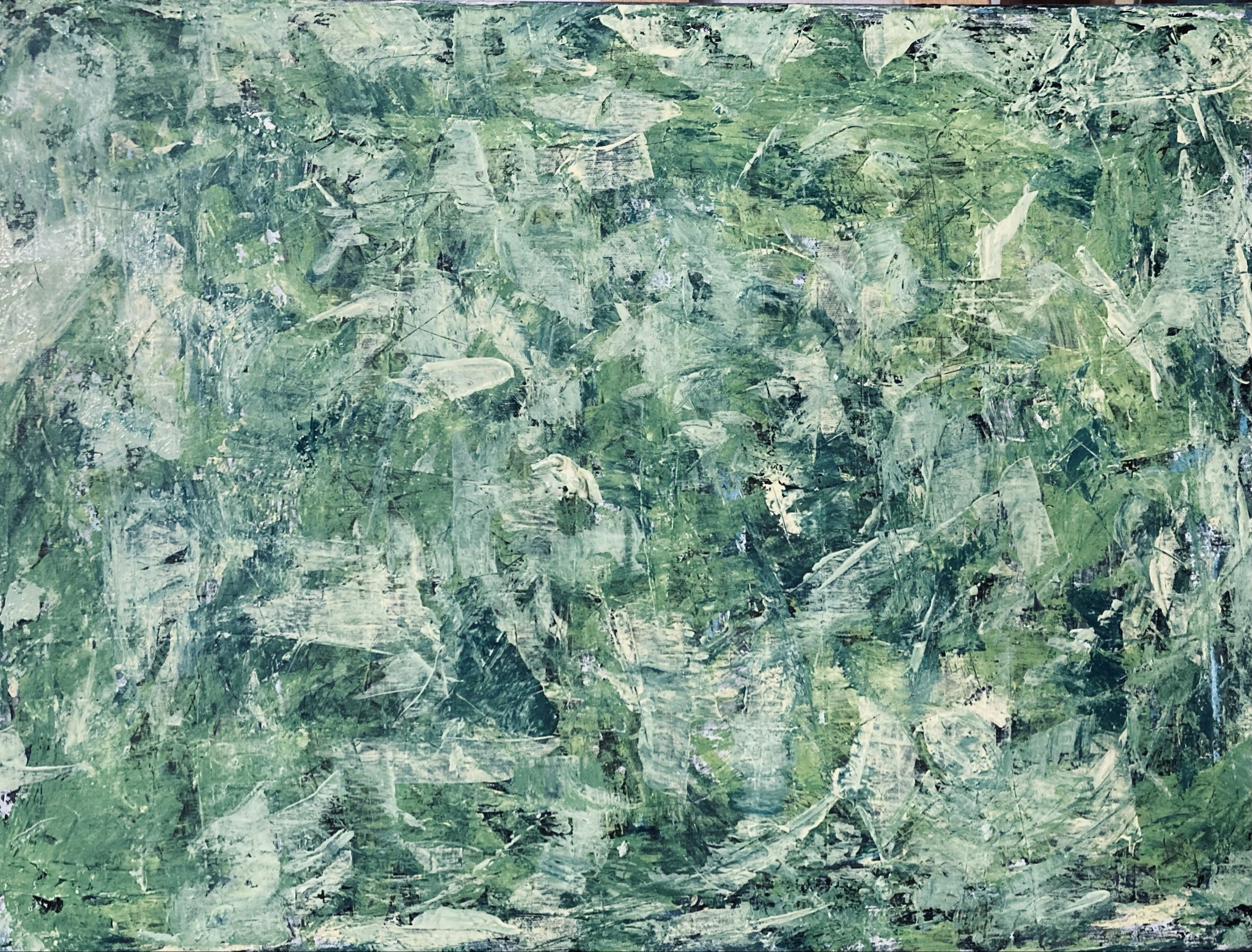 Submitted photo of Abstract green painting
