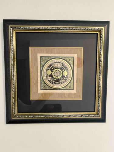 Framed Celestial/Astrological Motif Artwork