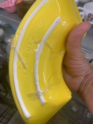 Vintage California Pottery Banana Dish
