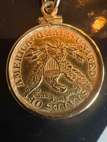 Liberty Head Half Eagle ($5 Gold Coin) Pendant
