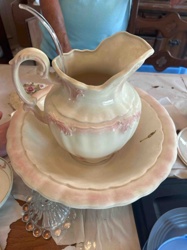 Victorian Era Ewer and Basin