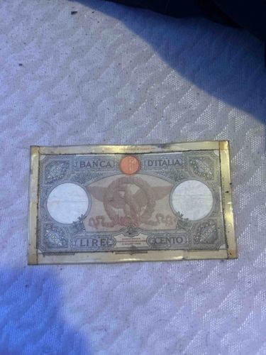 1943/1944 Italy 100 Lire Banknote (Banca d'Italia)