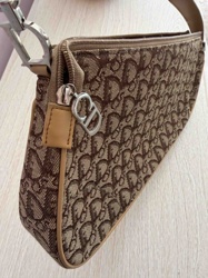 Dior Saddle Bag Pouch in Diorissimo Canvas