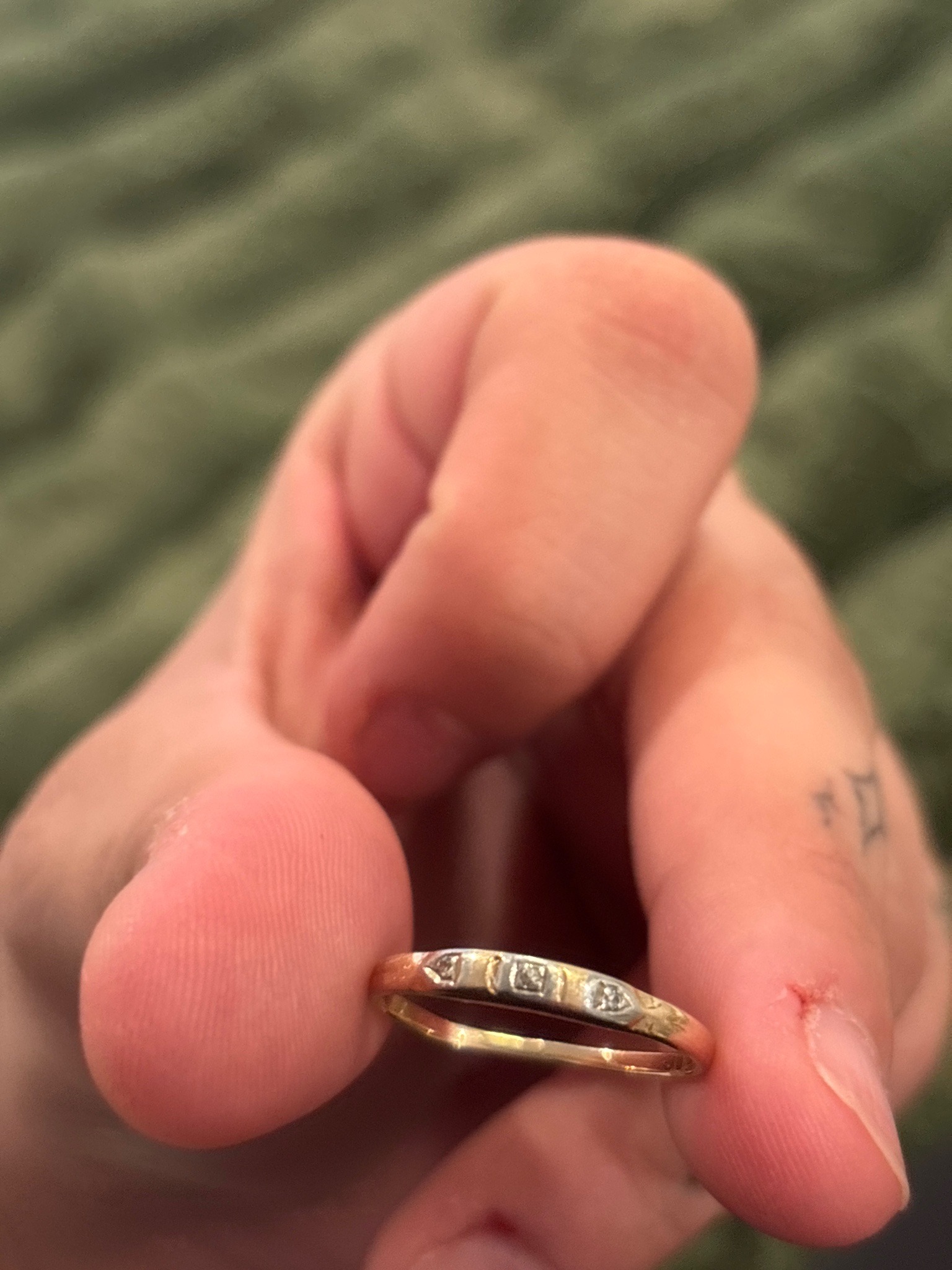 Submitted photo of Gold and diamond multi-stone ring