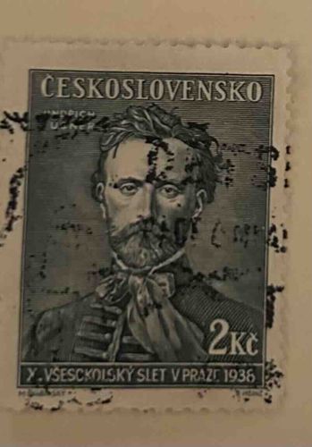 Czechoslovakian 2Kč Stamp featuring Miroslav Tyrš