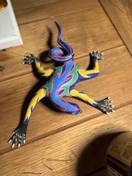 Oaxacan Alebrije Lizard Sculpture