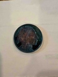 Toned Buffalo Nickel (or replica/round)