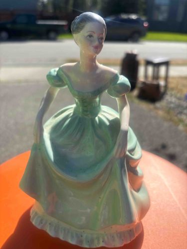 Pastel Green Gown Figurine