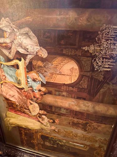 Late 19th Century Courtesan Scene in the Neoclassical Style