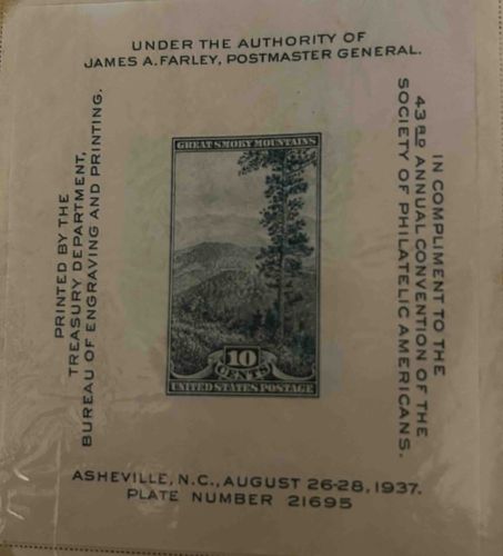 Farley's Follies Great Smoky Mountains Souvenir Sheet