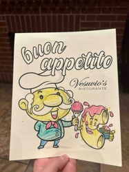 Vesuvio's Ristorante 'Buon Appetito' Children's Menu/Coloring Page