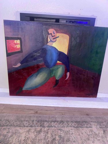 Surrealist Figurative Oil Painting by J. Johnson