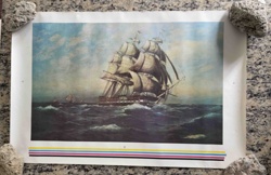 Sailboat Seascape Art Print (Printer's Proof)