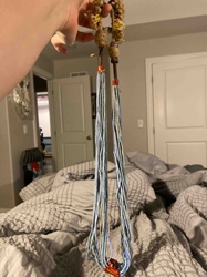 Multi-Strand Seed Bead Necklace with Natural Elements