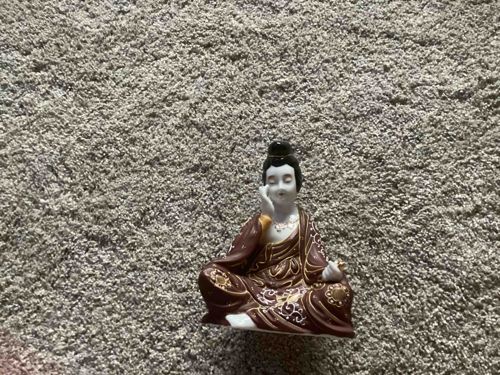 Porcelain Seated Buddha/Bodhisattva Figurine