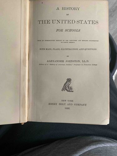 A History of the United States for Schools by Alexander Johnston (1886)