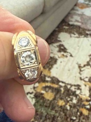 Vintage/Antique Gold and Diamond Men's Ring