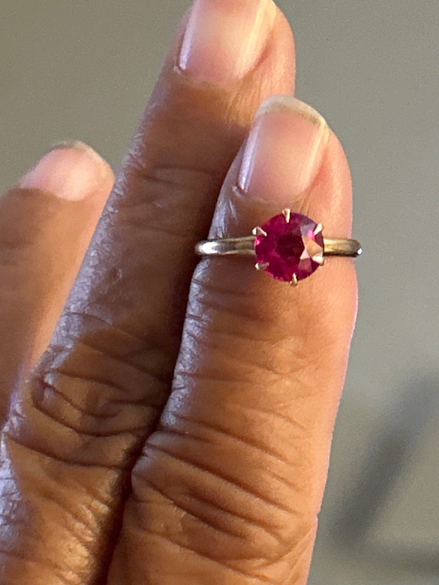 Submitted photo of Solitaire gemstone ring