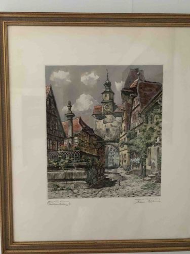 European Street Scene Art Print