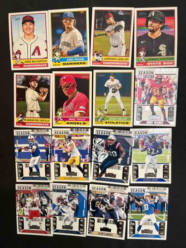 Lot of Panini Baseball and Football Trading Cards