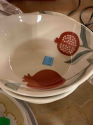 Ceramic Pomegranate Design Serving Bowl