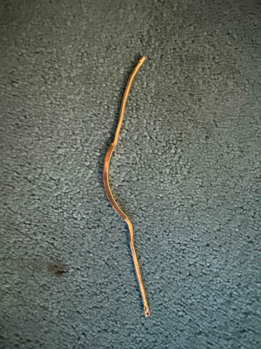 Gold-Toned Snake Chain Bracelet with Curved Bar Accents
