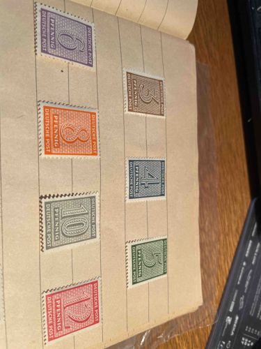 German Pfennig Postage Stamps Collection