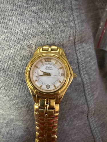 Anne Klein II Ladies Gold-Tone Quartz Bracelet Watch