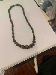 Graduated Tiger's Eye Beaded Necklace
