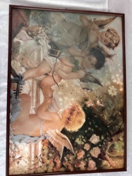 Framed 'Angel's Serenade' Print by Bouguereau