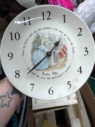 Beatrix Potter Peter Rabbit Wall Clock