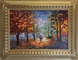 Autumn Path Landscape Painting