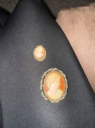 Two Carved Cameo Brooches/Pendants