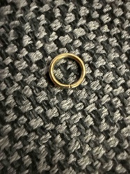 Gold Colored Jump Ring or Earring Hoop