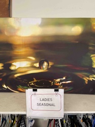 Amber Droplet Abstract Canvas Print